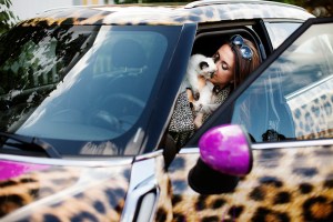 Camilla Läckberg och hennes Mini.